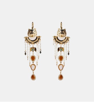 Boucles d'oreilles pendantes charms ROSS - Hipanema - Blanc