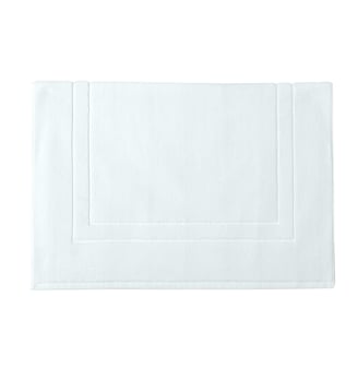Tapis de bain uni en coton biologique, 1200gr/m², ESS-CADRE - Alexandre Turpault - Blanc