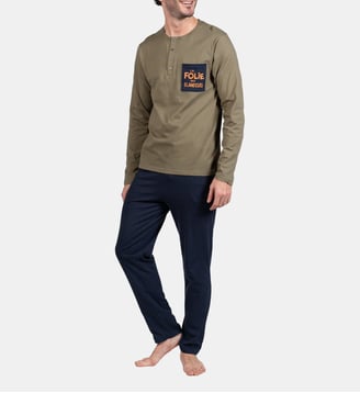 Pyjama en jersey de coton - La folie des Glandeurs Nuit - Arthur - Nuit