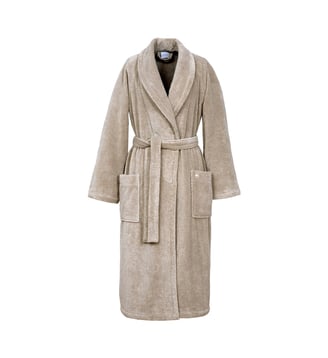 Peignoir de bain long en coton modal - Yves Delorme - Pierre