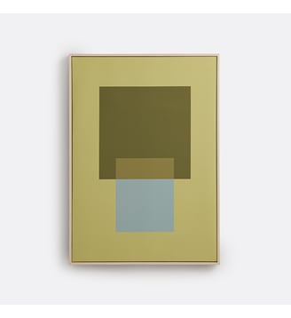 Impression digitale encadrée, 50 x 70 cm - La Redoute Interieurs - Vert matcha