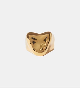 Bague chevalière coeur - Claudie Pierlot - Gold