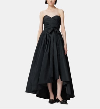 Robe de cérémonie en taffetas à encolure cœur - Pinko - Noir