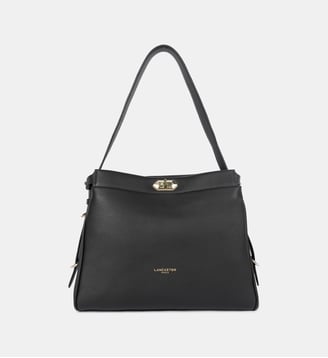 Sac à main L Mademoiselle Romy cuir - Lancaster - Noir