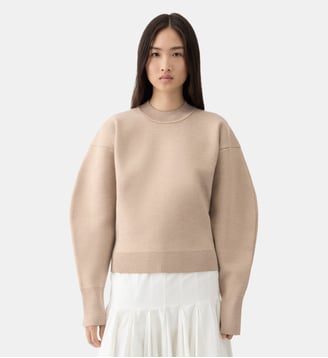 Sweater Logo Pique - Jacquemus - Noir et beige