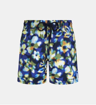 Maillot de bain ultra-léger et pliable Frangipanier Trouble - Vilebrequin - Bleu marine