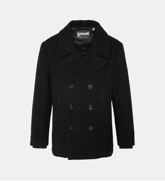 Caban laine - Schott - Noir