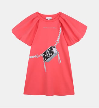 Robe manches courtes - Marc Jacobs Kids - Geranium