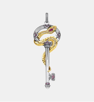 Pendentif clé avec serpent or - Thomas Sabo - Or et argent