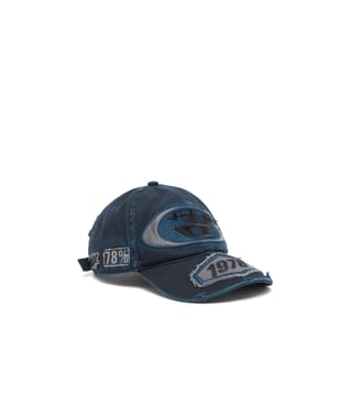 Casquette de baseball avec empiècements brodés - Diesel - Bleu