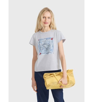 t-shirt sérigraphié par Lou Malta Agnès b.