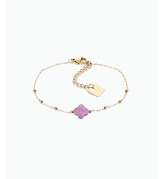 Bracelet Velasquez  en Acier doré - Zag Bijoux - Améthyste