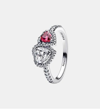 Bague Cœurs Halo - Pandora - Argenté