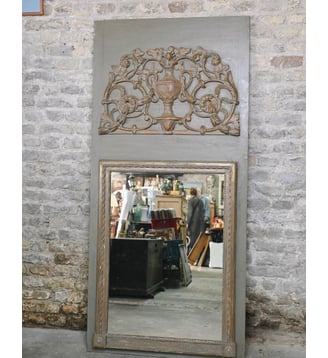 Miroir trumeau Georges N°1412- Produit chiné - Debongout - Gris