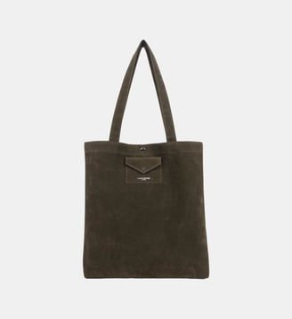 Sac cabas épaule Suédine KBA - Lancaster - Kaki foncé