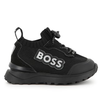 Baskets basses à lacets - BOSS Kidswear - Black