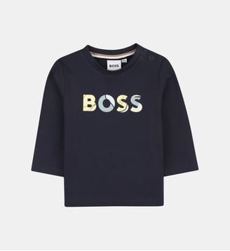 T-shirts à manches longues - BOSS Kidswear - Bleu cargo