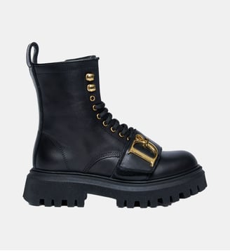 Bottes à lacets avec logo Dsquared2