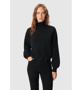 Pull tricot boutons strass épaules Ikks