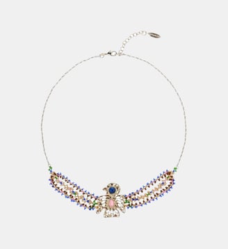 Collier perles avec cabochon oiseau STUNNER - Hipanema - Indigo