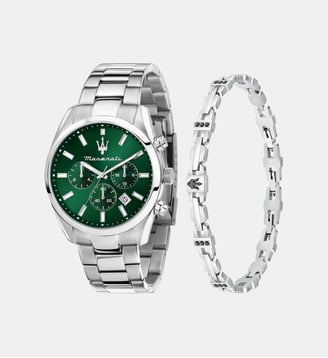 Montre Attrazione Vert R8853151017 - Maserati - Argenté