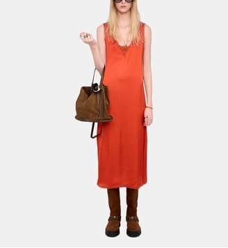 Robe Renzo Satin - Zadig&Voltaire - Orange spice