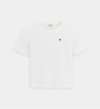 T-shirt manches courtes garçon en coton gaufrette Toussaint - Serge Blanco - Blanc