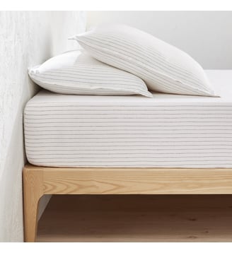 Drap housse lin lavé bonnet 35 cm La Redoute Interieurs