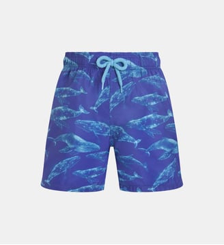 Maillot de bain ultra-léger et pliable Sparkling Whales - Vilebrequin - Bordeaux