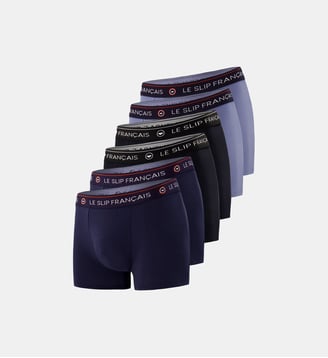 Lot de 6 boxers en coton Le Slip Francais