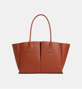 Grand sac cabas Elena en cuir grainé Le Tanneur