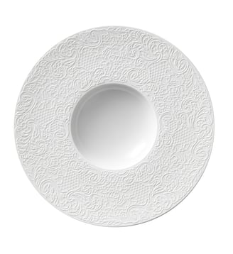 Assiette Gourmet Petit Bassin 28 Cm - L Couture - Degrenne - Blanc