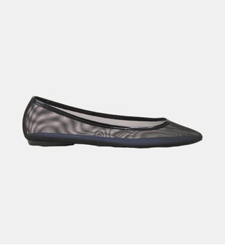 La Ballerine En Mesh - Lanvin - Noir