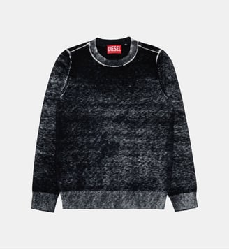 Pull ras du cou avec logo - Diesel Kids - Noir