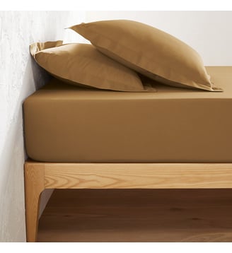 Drap housse en coton bonnet 25 cm La Redoute Interieurs