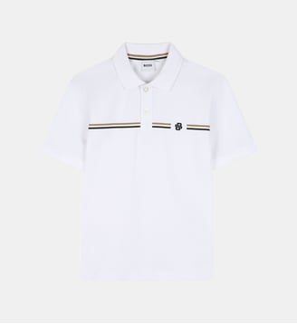 Polo manches courtes - BOSS Kidswear - Blanc