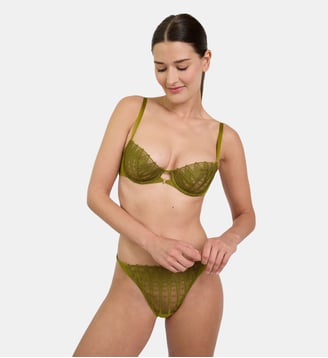 Tanga Dreamcatcher vert - Maison Lejaby - Multicolore