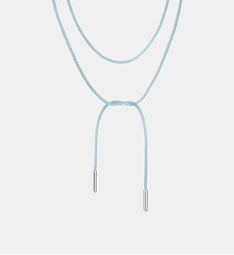 Collier textile bleu clair - Thomas Sabo - Argent