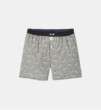 Caleçon Serengeti en coton biologique - Billybelt - Noir et blanc