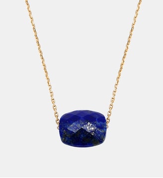 Collier, lapis lazuli, or jaune Morganne Bello