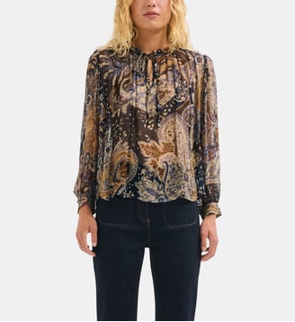 Blouse imprimée en mousseline - LOYSE Pablo