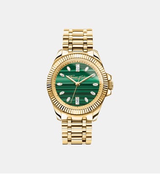 Montre pour femme Divine Jewellery Stone avec malachite - Thomas Sabo - Or