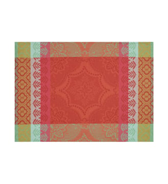 Set de table enduit Bastide Bastide - Le Jacquard Francais - Rouge