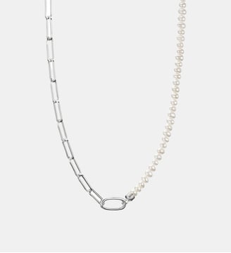 Collier Charm Paperclip et perles avec un Connect Link Thomas Sabo