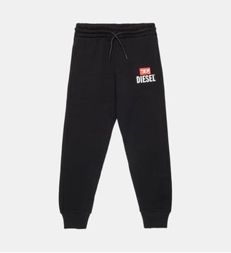 Pantalon en molleton avec logo - Diesel Kids - Noir