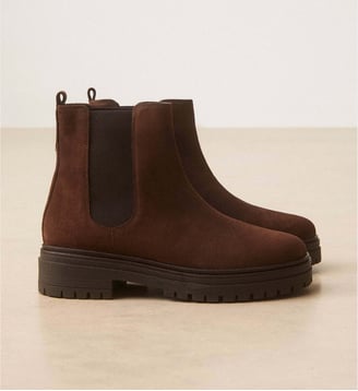 Bottines plates en suède Numéro 301 - Rivecour - Marron