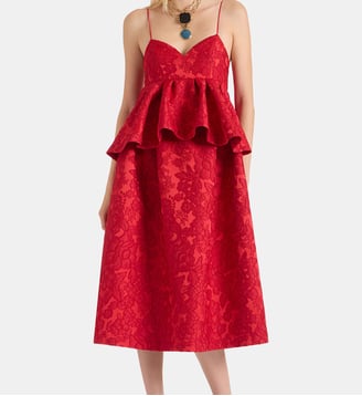 Robe Satine Peony Red - La DoubleJ - Rouge