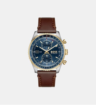 Montre Skytraveller Bleu foncé 1514346 - BOSS - Argenté