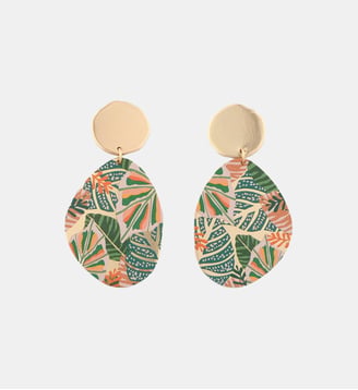 Boucles d'oreilles Balagane imprimé jungle - Balaboosté - Multicolore