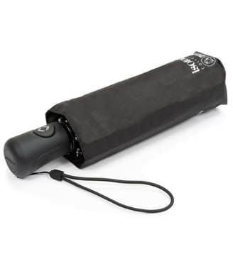 Parapluie solide, ultra déperlant, large couverture 98 cm, ouverture/ fermeture automatique - Isotoner - Noir